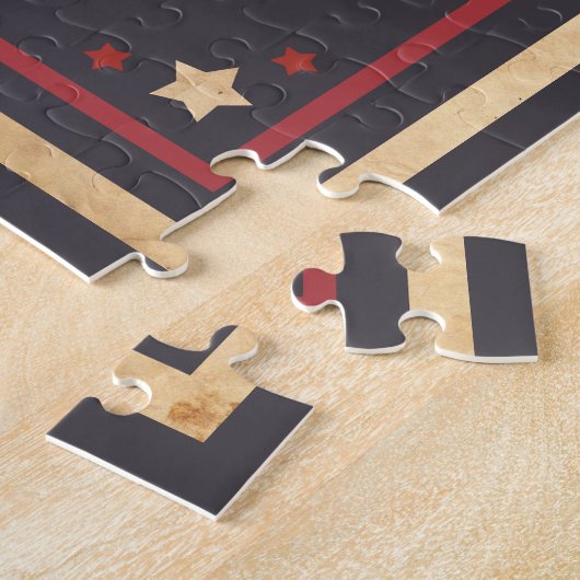 Stemming in commissie: met algemene stemmen aangen legpuzzel (Zijkant)