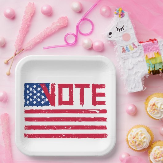 Stemming in commissie: met algemene stemmen aangen papieren bordje (Feest)