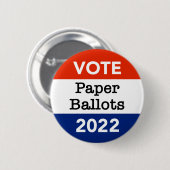 Stemming in commissie: met algemene stemmen aangen ronde button 5,7 cm (Voorkant /achterkant)