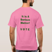 Stemming in commissie: met algemene stemmen aangen t-shirt (Achterkant)