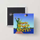 Stemming in commissie: met algemene stemmen aangen vierkante button 5,1 cm (Voorkant /achterkant)