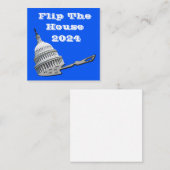 Stemming in commissie: met algemene stemmen aangen vierkante visitekaartje (Voorkant / Achterkant)