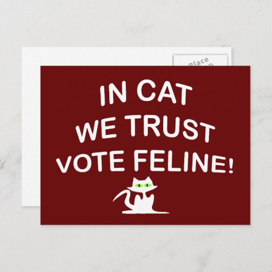 Stemming in commissie met algemene stemmen briefkaart (Voorkant / Achterkant)