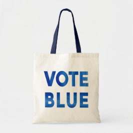 Stemming in commissie: met waterverf tote bag