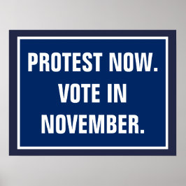 Stemming in de politieke verkiezingen van november poster