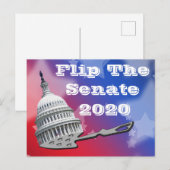 Stemming in de senaat 2020 omdraaien briefkaart (Voorkant / Achterkant)