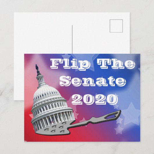 Stemming in de senaat 2020 omdraaien briefkaart (Voorkant / Achterkant)