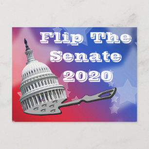 Stemming in de senaat 2020 omdraaien briefkaart