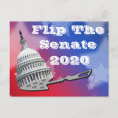 Stemming in de senaat 2020 omdraaien briefkaart (Voorkant)