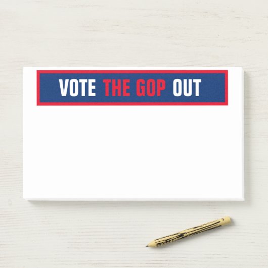 Stemming in de Sjabloon verkiezingen 2020 Post-it® Notes (Op bureau)