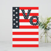 Stemming in de Verenigde Staten Briefpapier (Staand voorkant)