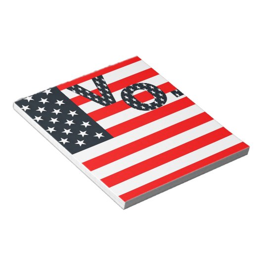 Stemming in de Verenigde Staten Notitieblok (Schuin)