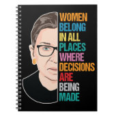 Stemming in het Hooggerechtshof, Ruth Bader Ginsbu Notitieboek (Voorkant)