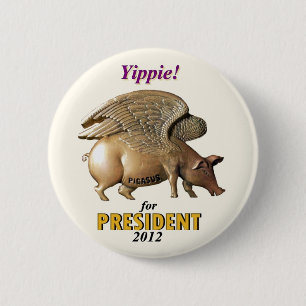 Stemming in het President van de Pigasus in 2012 Ronde Button 5,7 Cm