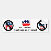 Stemming in Libertarian Bumpersticker (Voorkant)