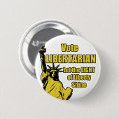 Stemming in Libertarian Ronde Button 5,7 Cm (Voorkant /achterkant)