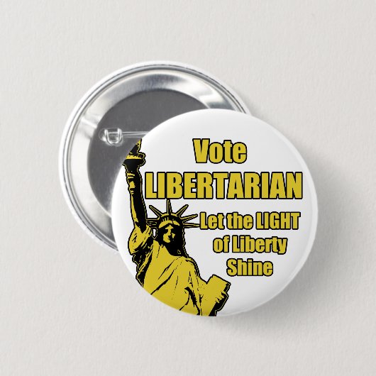 Stemming in Libertarian Ronde Button 5,7 Cm (Voorkant /achterkant)