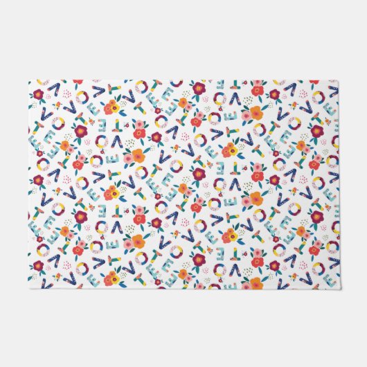 Stemming in modern Floral Whimsical politiek decor Deurmat (Voorkant)