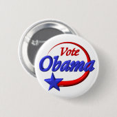 Stemming in Obama 2012 . Creëer de toekomst Ronde Button 5,7 Cm (Voorkant /achterkant)