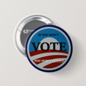 stemming in obama ronde button 5,7 cm (Voorkant /achterkant)