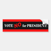 Stemming in President Bumpersticker (Voorkant)