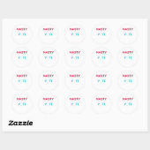 Stemming in Shirt 2020 Ronde Sticker (Vel)