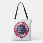 Stemming in volgorde 123 tote bag (Achterkant)