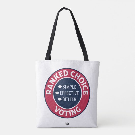 Stemming in volgorde 123 tote bag (Achterkant)