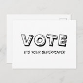 Stemming: It's Your Superpower Postcard Briefkaart (Voorkant / Achterkant)
