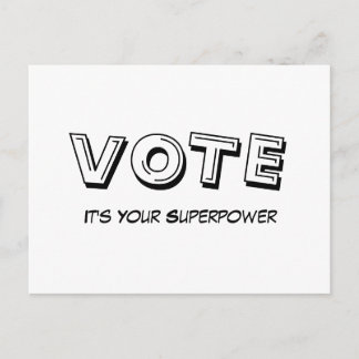 Stemming: It's Your Superpower Postcard Briefkaart