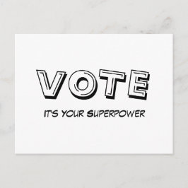 Stemming: It's Your Superpower Postcard Briefkaart