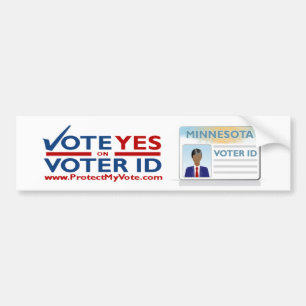 Stemming ja bij Bumpersticker ID-stem