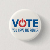 Stemming. Je hebt de kracht. Button (Voorkant)