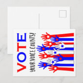 Stemming! Je stem telt! Briefkaart (Voorkant / Achterkant)