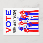 Stemming! Je stem telt! Briefkaart (Voorkant)