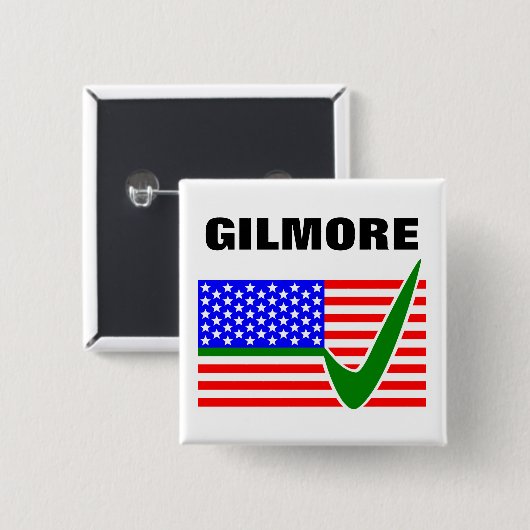 Stemming Jim Gilmore President 2016 Vierkante Button 5,1 Cm (Voorkant /achterkant)