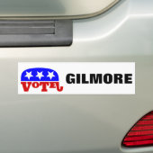 Stemming : Jim Gilmore Republikein Elephant Bumpersticker (Op auto)
