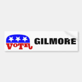 Stemming : Jim Gilmore Republikein Elephant Bumpersticker (Voorkant)