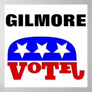 Stemming : Jim Gilmore Republikein Elephant Poster