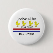 Stemming: Joe Biden 2020 Ronde Button 5,7 Cm (Voorkant)