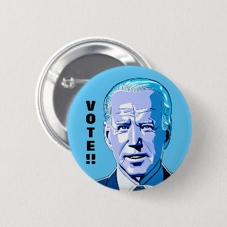 STEMMING! Joe Biden Artwork 1 aangepaste tekst en Ronde Button 5,7 Cm
