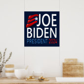 Stemming Joe Biden President 2024 Verkiezing Poste Poster (Keuken)