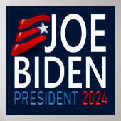 Stemming Joe Biden President 2024 Verkiezing Poste Poster (Voorkant)