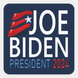 Stemming Joe Biden President 2024 Vierkante Sticker