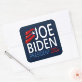 Stemming Joe Biden President 2024 Vierkante Sticker (Envelop)