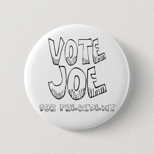 Stemming: Joe-Button Ronde Button 5,7 Cm (Voorkant)
