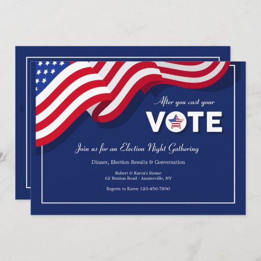 Stemming Kaart (Voorkant / Achterkant)