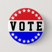 STEMMING! knoop Ronde Button 5,7 Cm (Voorkant)