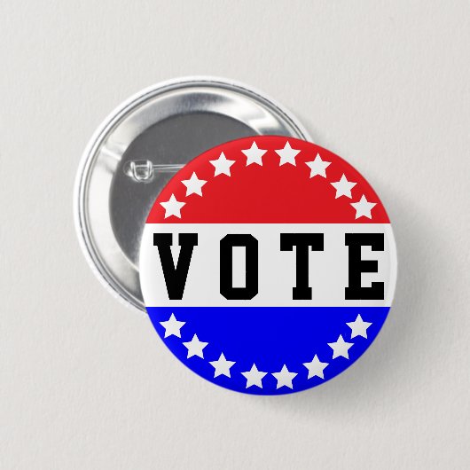 STEMMING! knoop Ronde Button 5,7 Cm (Voorkant /achterkant)