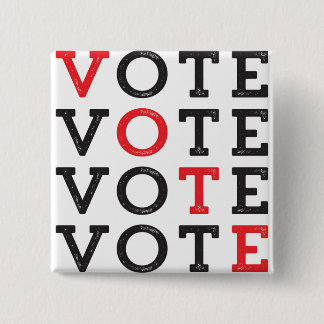 STEMMING - knop Vierkant Vierkante Button 5,1 Cm